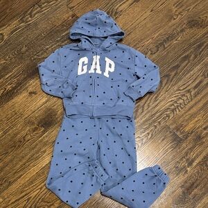 GAP Navy Polka Dot Hoodie and Joggers